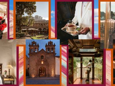 Luxury train to Machu Picchu.