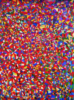 Fahrelnissa Zeid’s Resolved Problems (1948) at Tate Modern; Fahrelnissa Zeid (1901–1991), Resolved Problems (1948), oil paint on canvas, Istanbul Modern Collection/ Eczacibaşi Group Donation Fahrelnissa-Zeid-Resolved-Problems