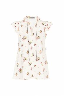 Louis Vuitton, Flower print blouse with ruffles, £1,110