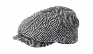 Holland Cooper Men’s baker boy cap in wide-tooth black herringbone, £79, hollandcooper.com