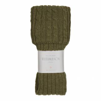 William & Son Merino blend shooting socks in dark olive, £45, williamandson.com