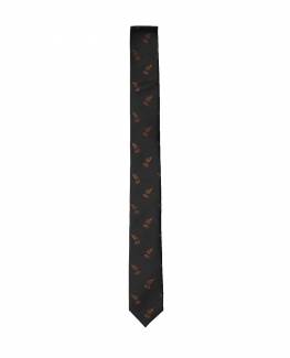 The Kooples Black silk tie with ochre leaves, £78, thekooples.co.uk