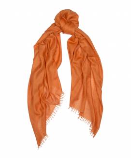 Begg & Co, Staffa cashmere silk scarf in satsuma, £190