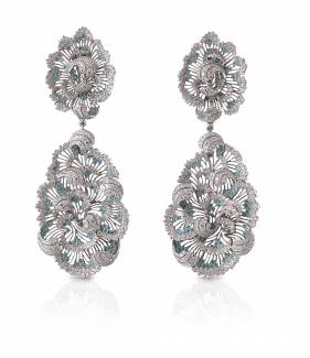 Storm on the Coast of Belle-Île earrings by Buccellati