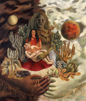 The Love Embrace of the Universe, the Earth (Mexico), Me, Diego, and Señor Xolotl, Frida Kahlo, 1949 (c) The Jacques and Natasha Gelman Collection of 20th Century Mexican Art and The Vergel Collection The Love Embrace of the Universe, the Earth (Mexico), Me, Diego, and Señor Xolotl, Frida Kahlo, 1949 (c) The Jacques and Natasha Gelman Collection of 20th Century Mexican Art and The Vergel Collection