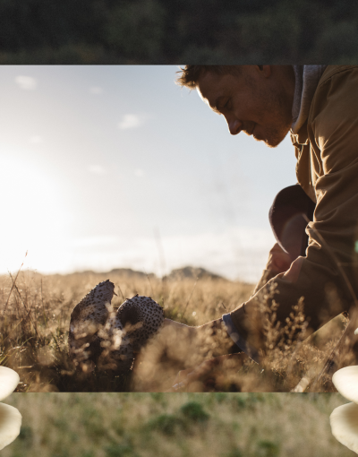 Nicholas Balfe of HOLM foraging for ingredients
