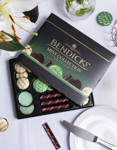 The classic selection of Bendicks mints including their iconic Bittermint