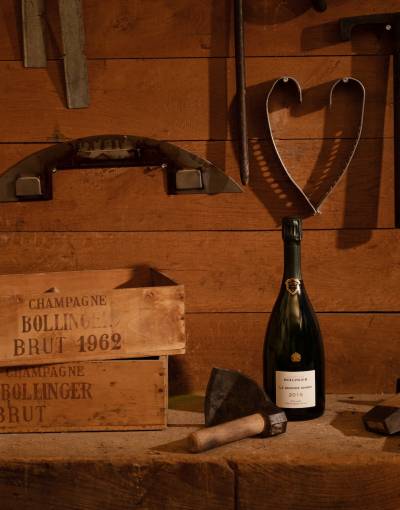Champagne Bollinger oak barrels