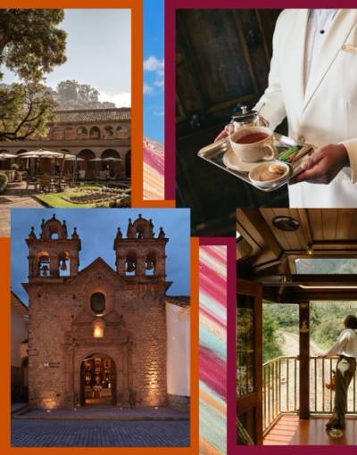 Luxury train to Machu Picchu.