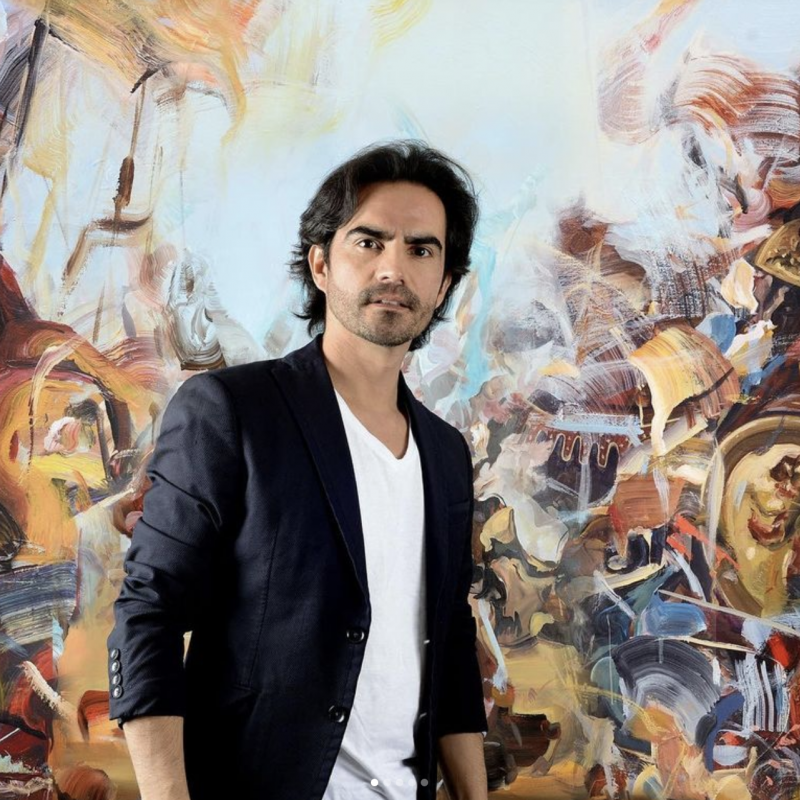 Artist Dairo Vargas, Reimagining Colour, Maddox