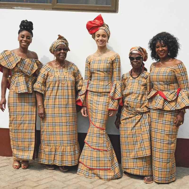 Adwoa Aboah and her family in Ghana, photo Juergen Teller