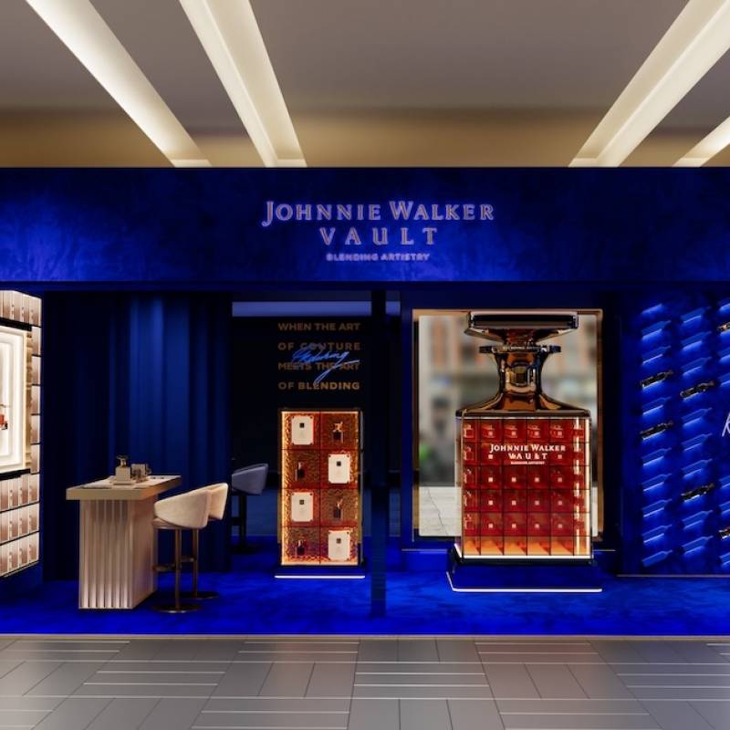  Creative director Olivier Rousteing and Johnnie Walker Vault at Harrods 
