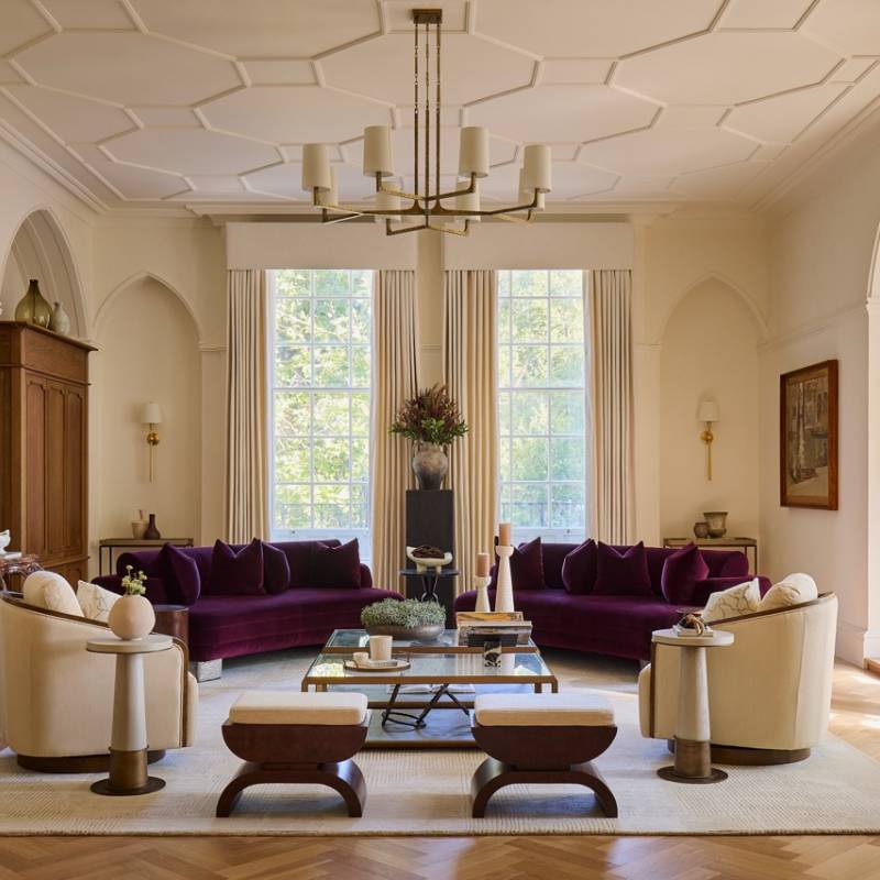 Inside Kensington Palace Gardens property. 