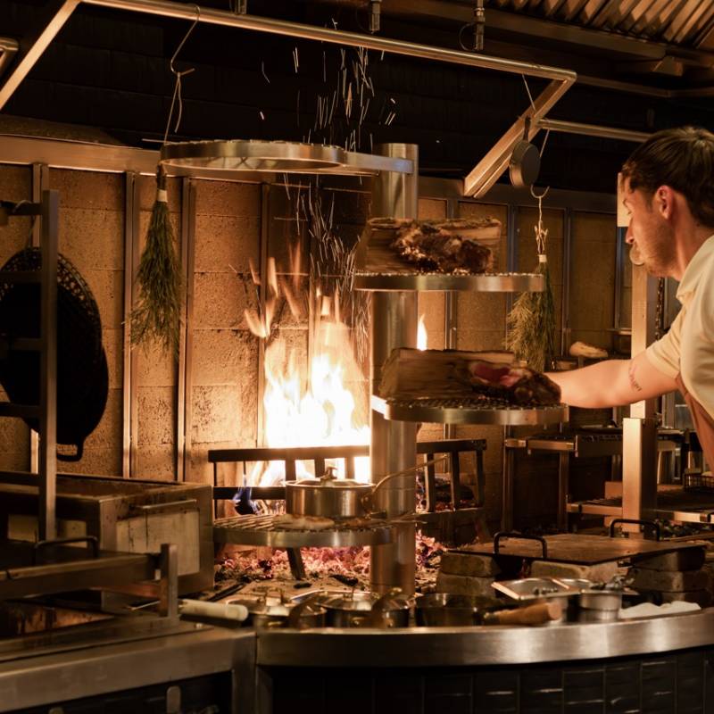 open-fire cooking at IGNI