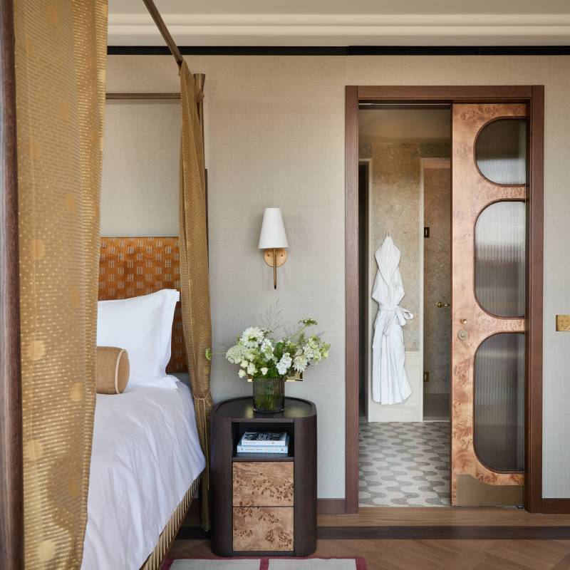 the newman penthouse bedroom, credit: helen Cathcart