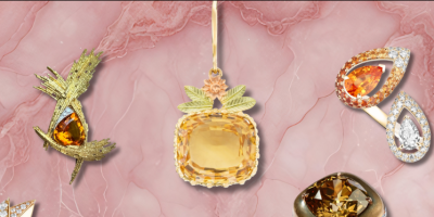 Coloured gemstone jewellery.