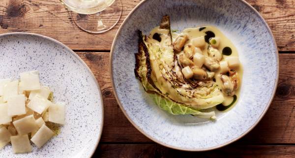 Sharing dishes at Salon Brixton