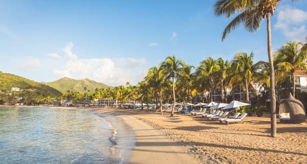 One of Antigua's beautiful beaches