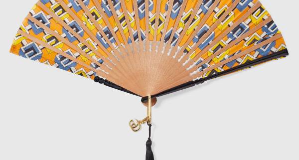 Gucci Geometric G Print Fan