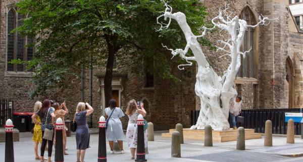 Ugo Rondinone summer moon sculpture