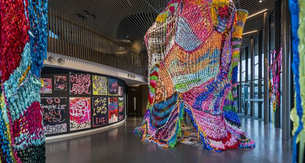 Matty Bovan's "Ribbons" exhibition at Now Gallery 