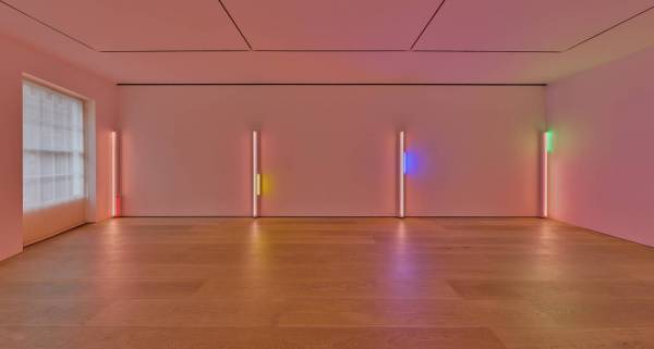 Dan Flavin at David Zwirner, Mayfair
