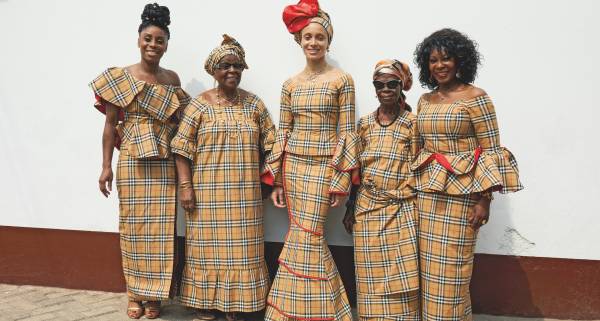Adwoa Aboah and her family in Ghana, photo Juergen Teller