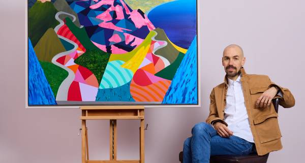 contemporary artist Pedro Paricio - songs of the open road