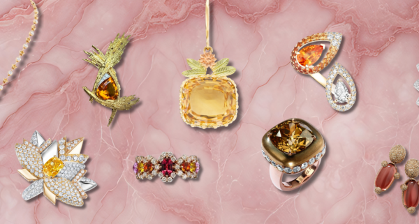 Coloured gemstone jewellery.